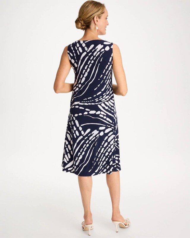 Jersey Knit Printed Shift Dress - image 3